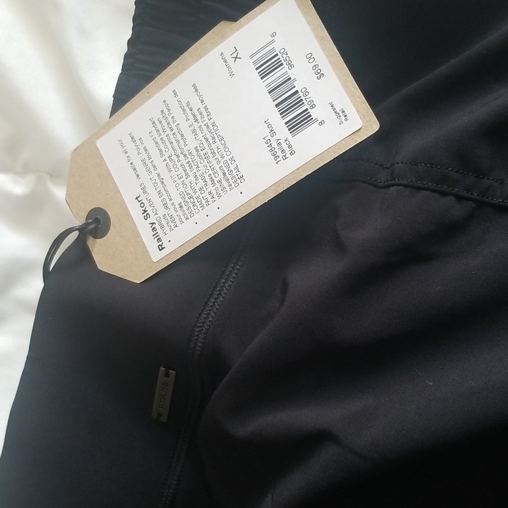 Prana Railay Skort xl Black nwt